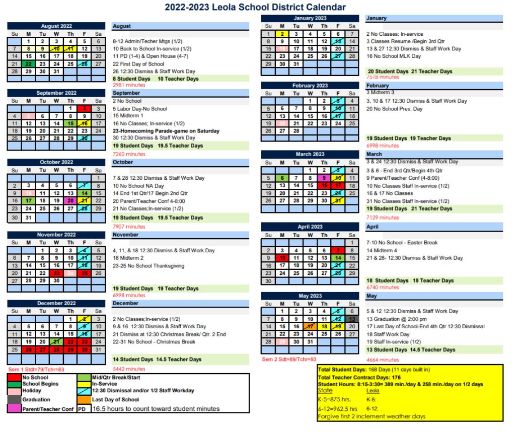 Disd 23 24 School Calendar prntbl concejomunicipaldechinu gov co